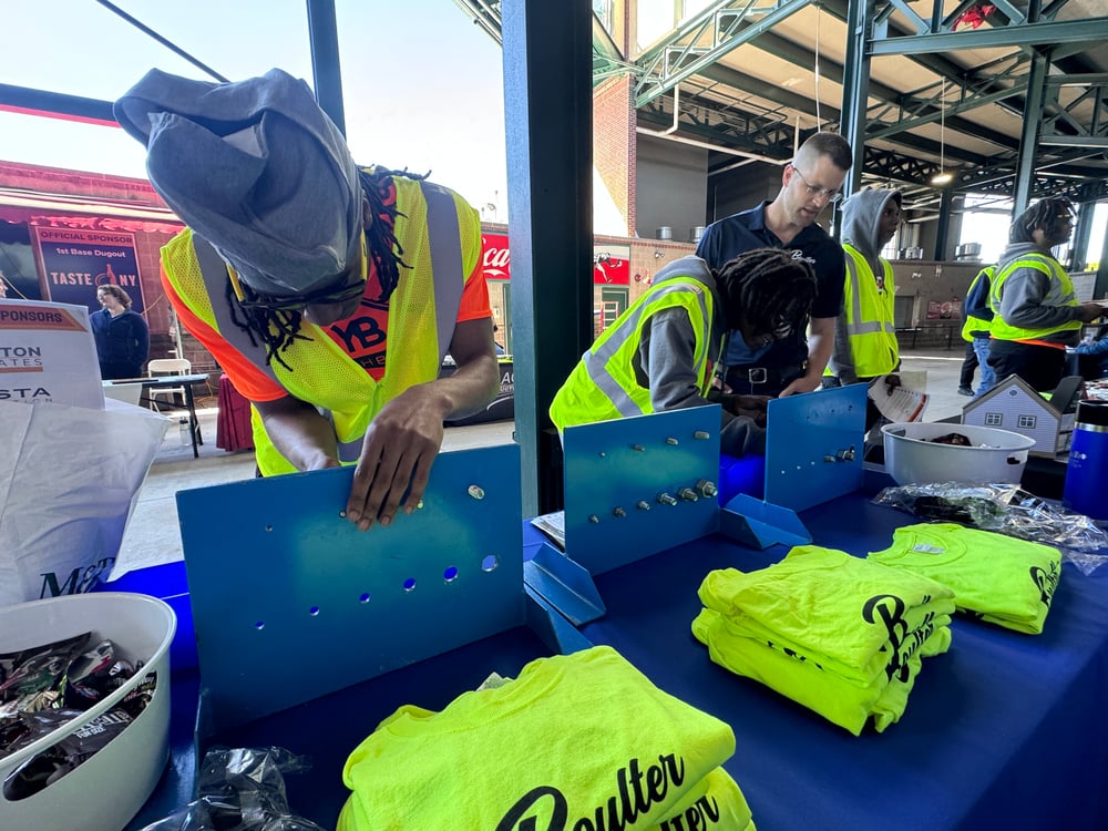 High School Students learning about a career in the trades