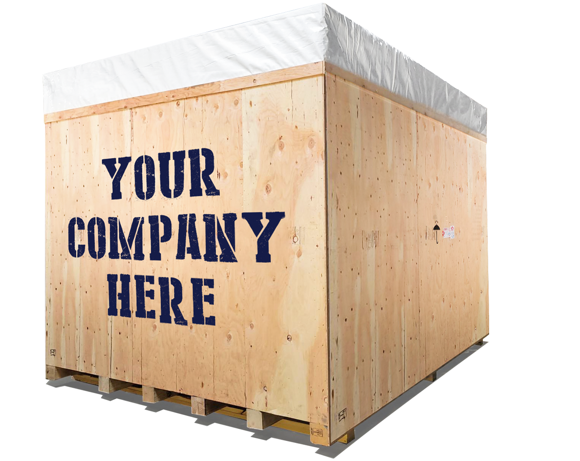  Custom crate prepared for export shipping